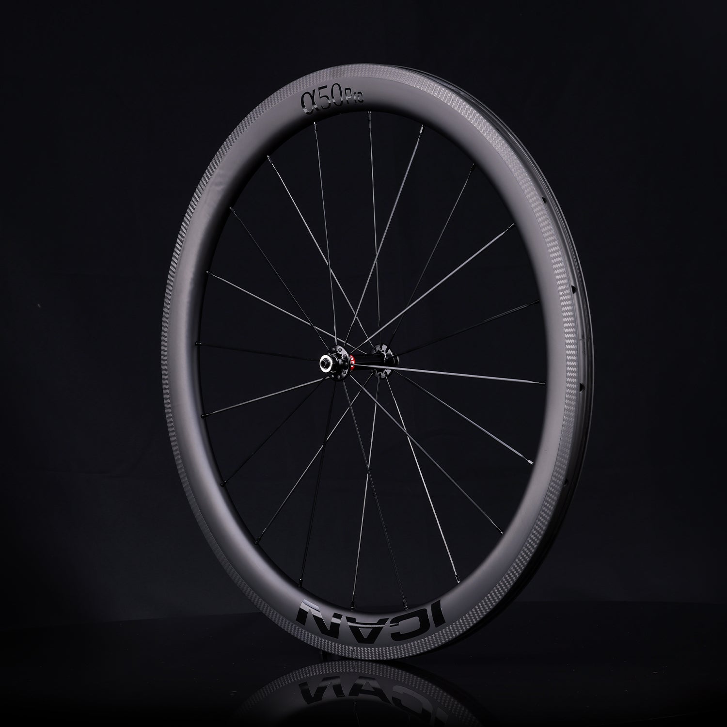 ICAN Alpha 50 rim brake wheels CN spokes
