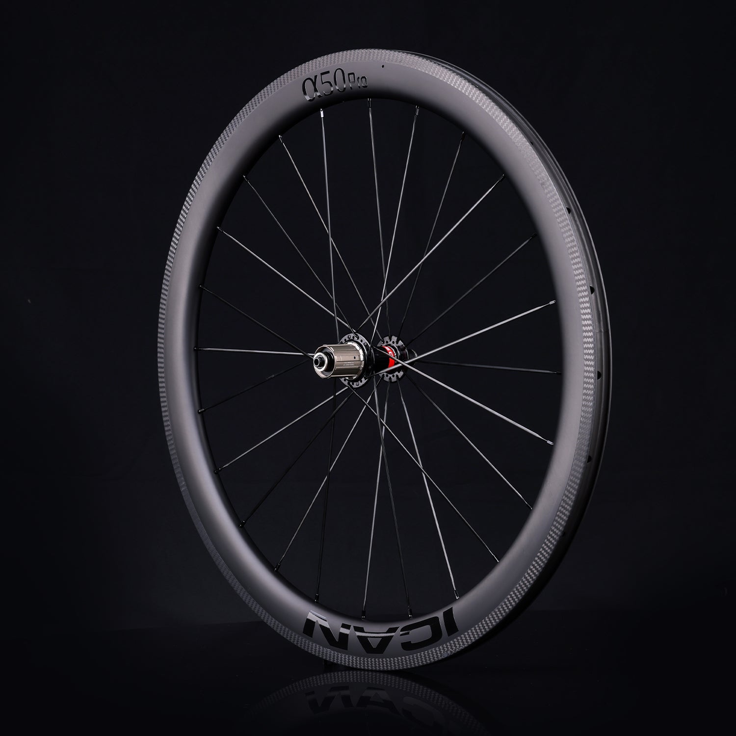 ICAN Alpha 50 rim brake wheels CN spokes