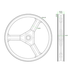 ICAN 27.5er 3S Fat Bike Wheel 6-bolt 